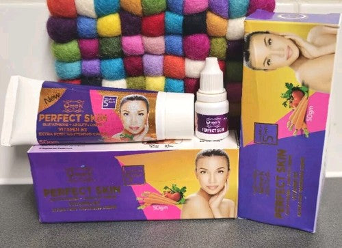 OMEK PERFECT SKIN WHITENING TUBE CREAM + SERUM (2in1)