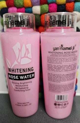 WHITENING ROSEWATER HYDRATING TONER 450ml✅️
