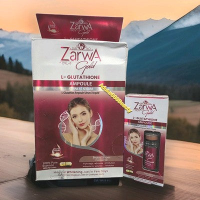 ZARWA GOLD L-GLUTATHIONE AMPOULE SERUM MAGICAL WHITENING✅️