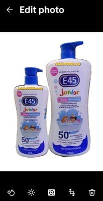 2PC SET E45 JUNIOR TEEN MOISTURIZING BODY WASH & BODY LOTION SPF50✅️