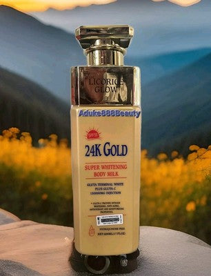 LICORICE GLOW 24k GOLD SUPER WHITENING BODY LOTION 500ml SPF50✅️