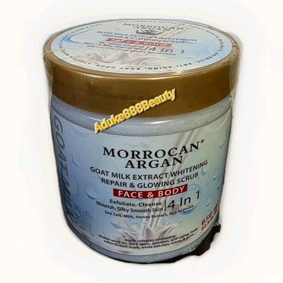 MORROCAN ARGAN GOAT MILK EXTRACT EXFOLIATING WHITENING SCRUB 650ml✅️