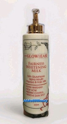 GLOW WITH EASE FAIRNESS WHITENING MILK GLUTATHIONE KOJIC MILK PAPAYA 600ml