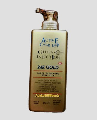 ACTIVE CAVIAR DRIP 24K GOLD WHITENING LOTION 444ml SPF50✅️