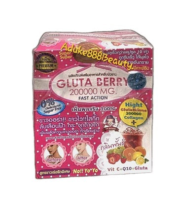 GLUTA BERRY 200000mg GLUTATHIONE & COLLAGEN DRINK (10SACHETS/PACK)