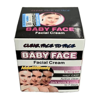 BABYFACE HALFCAZT FACE CREAM CLEAR FACE TO FACE 30g SPF15✅️