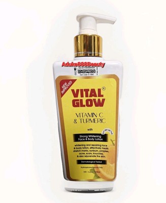 VITAL GLOW VITAMIN C & TUMERIC STRONG WHITENING 500ml SPF50✅️
