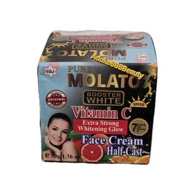 PURE MOLATO BOOSTER WHITE FACE CREAM VITAMIN C 50g SPF50✅️