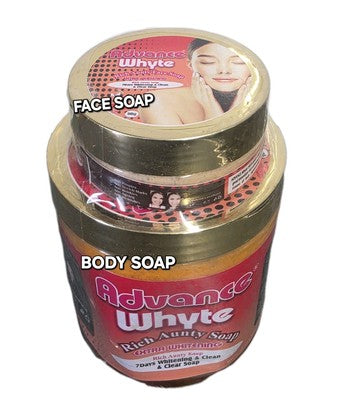 ADVANCE WHYTE RICH AUNTY SOAP 2in1 FACE & BODY EXTRA WHITENING MOLATO 500g✅️