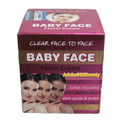 BABYFACE SUPER EXCLUSIVE FACE CREAM CLEAR FACE TO FACE 30g SPF15✅️