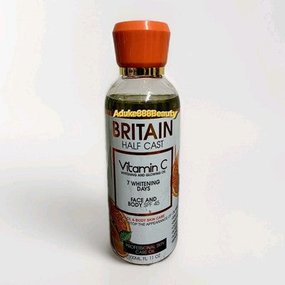 BRITAIN HALFCASTE VITAMIN C WHITENING AND GLOWING OIL 300ml SPF45
