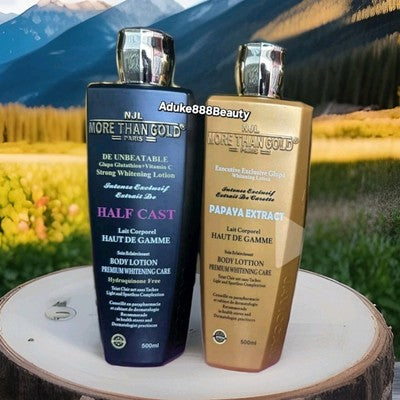 NJL MORE THAN GOLD PAPAYA EXTRACT BODY LOTION (BLACK) 500ml