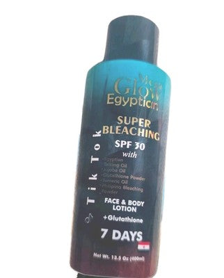 MEGA GLOW EGYPTIAN TIK TOK SUPER BLEACHING LOTION 400ml SPF30