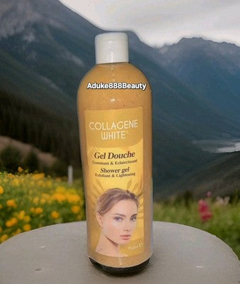 COLLAGEN WHITE GEL DOUCHE EXFOLIANT & LIGHTENING SHOWER GEL 760ml✅️
