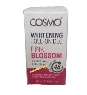 COSMO WHITENING ROLL-ON DEO PINK BLOSSOM ANTI-PERSPIRANT ANTI- STAIN 50ml✅️