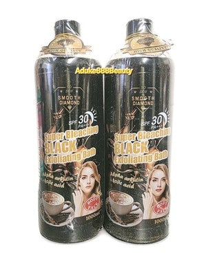 SMOOTH DIAMOND SUPER WHITENING BLACK EXFOLIATING BATH 1000ml SPF30✅️