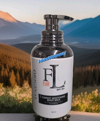 ORIGINAL FAIR LADY CARROT WHITENING BODY MILK 400ml SPF50✅️