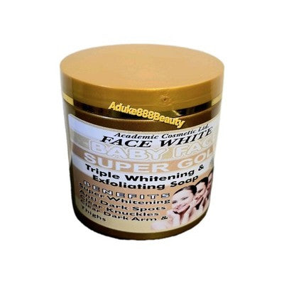 BABYFACE SUPER GOLD TRIPLE WHITENING EXFOLIATING SOAP 500g✅️