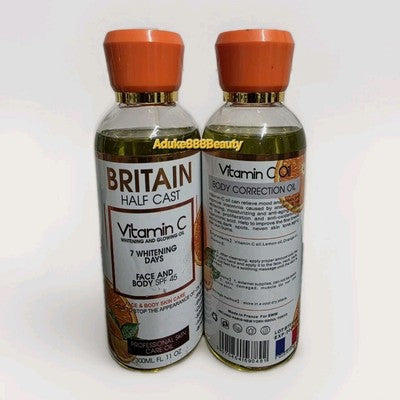 BRITAIN HALFCASTE VITAMIN C WHITENING AND GLOWING OIL 300ml SPF45