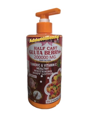 GLUTA BERRY HALFCAZT 200000MG WHITENING LOTION TUMERIC VITAMIN C 520ml✅️