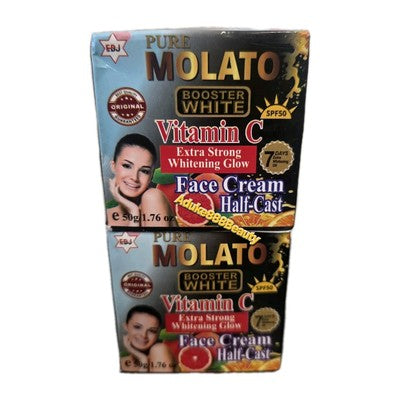 PURE MOLATO BOOSTER WHITE FACE CREAM VITAMIN C 50g SPF50✅️
