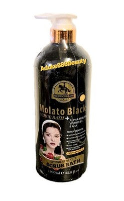 PRESTIGIOUS GLOW MOLATO BLACK SCRUB BATH SOAP SUPER WHITENING 1000ml✅️