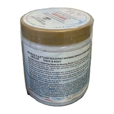 MORROCAN ARGAN GOAT MILK EXTRACT EXFOLIATING WHITENING SCRUB 650ml✅️