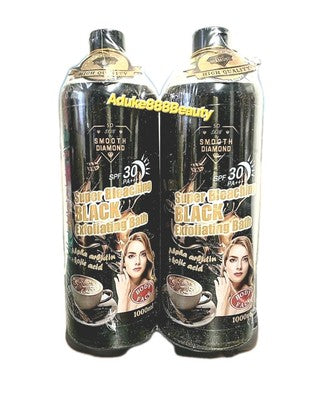 SMOOTH DIAMOND SUPER WHITENING BLACK EXFOLIATING BATH 1000ml SPF30✅️