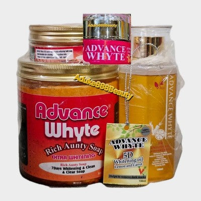 3PC ADVANCE WHYTE RICH AUNTY SOAP + FACE CREAM + ADVANCE WHYTE OIL✅️