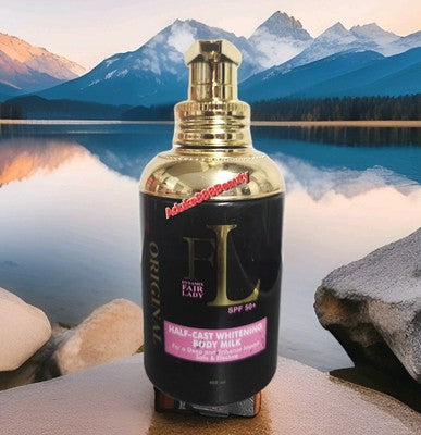 ORIGINAL FAIR LADY HALFCAZT WHITENING BODY MILK 400ml SPF50✅️