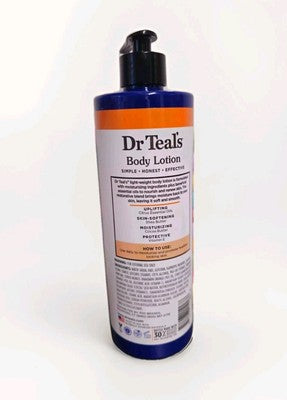 Dr Teal's BODY LOTION CITRUS ESSENTIAL OILS SIMPLE HONEST EFFECTIVE 532ml