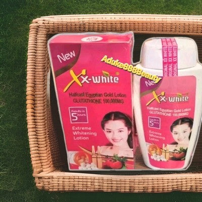 XX-WHITE HALFCAZT EGYPTIAN EXTREME WHITENING BODY LOTION 500ml✅️