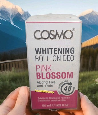 COSMO WHITENING ROLL-ON DEO PINK BLOSSOM ANTI-PERSPIRANT ANTI- STAIN 50ml✅️
