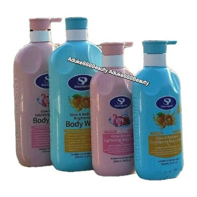 SKEENPOINT GLOW & RADIANCE LIGHTENING BODY LOTION (BLUE) 500ml✅️