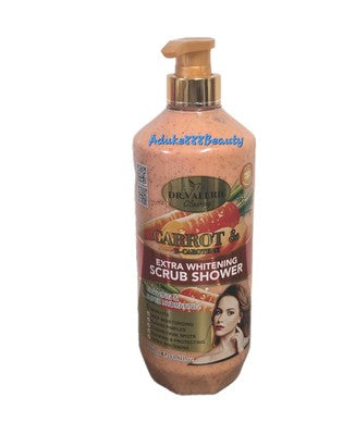DR VALERIE CARROT & B-CAROTENE EXTRA WHITENING SCRUB SHOWER 1000ml✅️