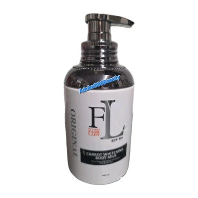 ORIGINAL FAIR LADY CARROT WHITENING BODY MILK 400ml SPF50✅️