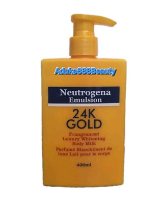 NEUTROGENA EMULSION 24K GOLD FRAGRANCED LUXURY BODY MILK 400ml✅️
