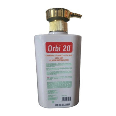 ORBI 2O WHITENING BODY LOTION VITAMIN E & ALOE VERA 500ml SPF60✅️