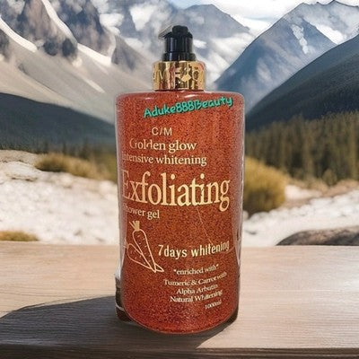 GOLDEN GLOW INTENSIVE WHITENING EXFOLIATING SHOWER GEL 1000ml✅️