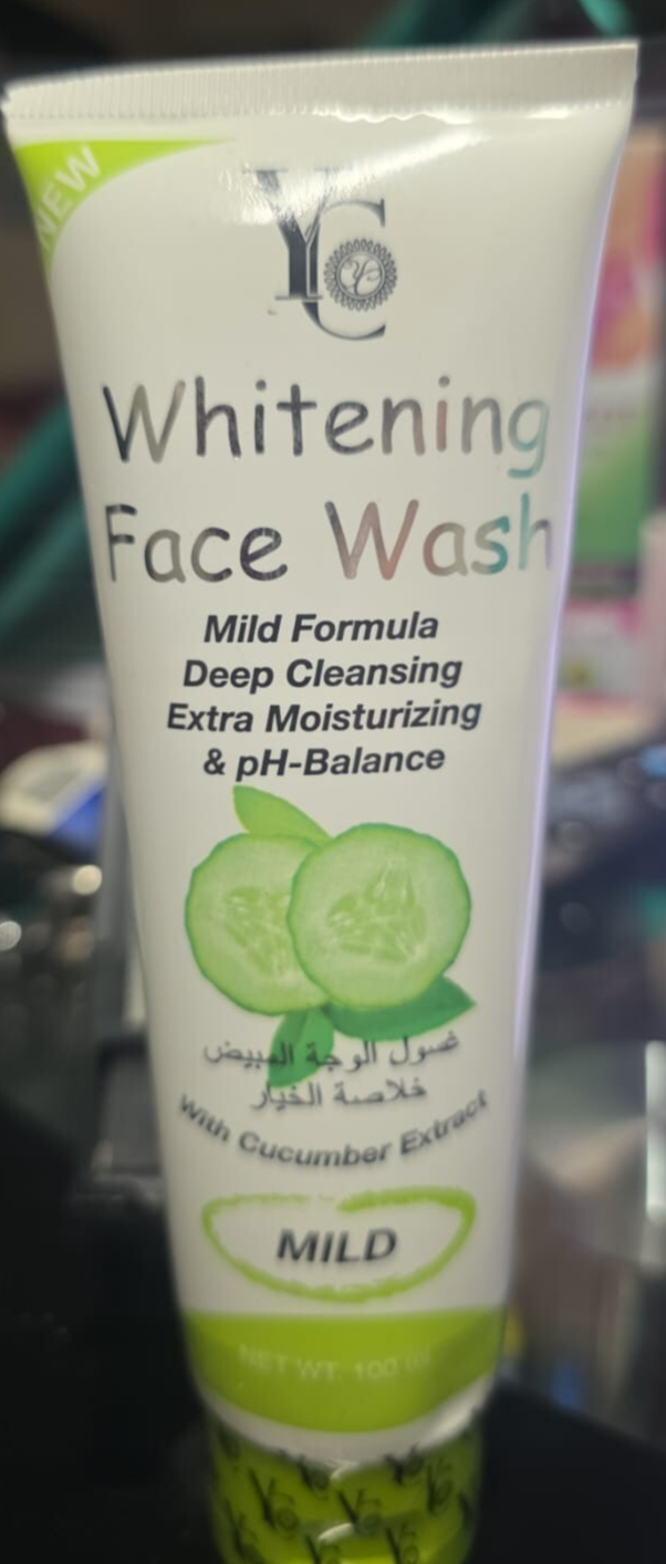 YC WHITENING FACE WASH WITH NATURAL EXTRACTS 100ml✅️