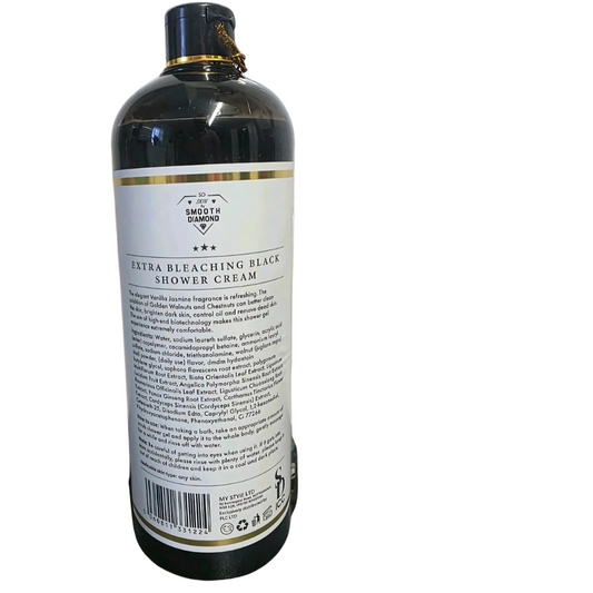 SMOOTH DIAMOND EXTRA BLEACHING BLACK SHOWER CREAM WHITENING 1000ml SPF30
