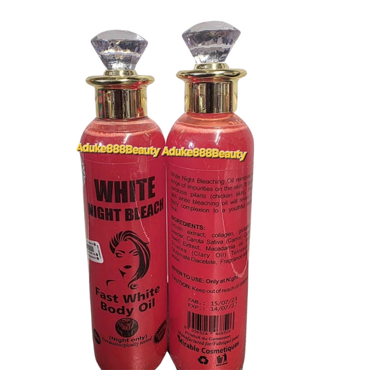 WHITE NIGHT BLEACH FAST WHITE BODY OIL 250ml (NIGHT ONLY OIL)
