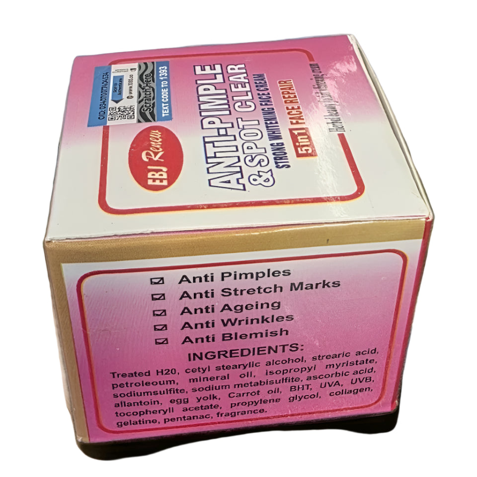 ANTI PIMPLE & SPOT 5in1 STRONG WHITENING FACE CREAM