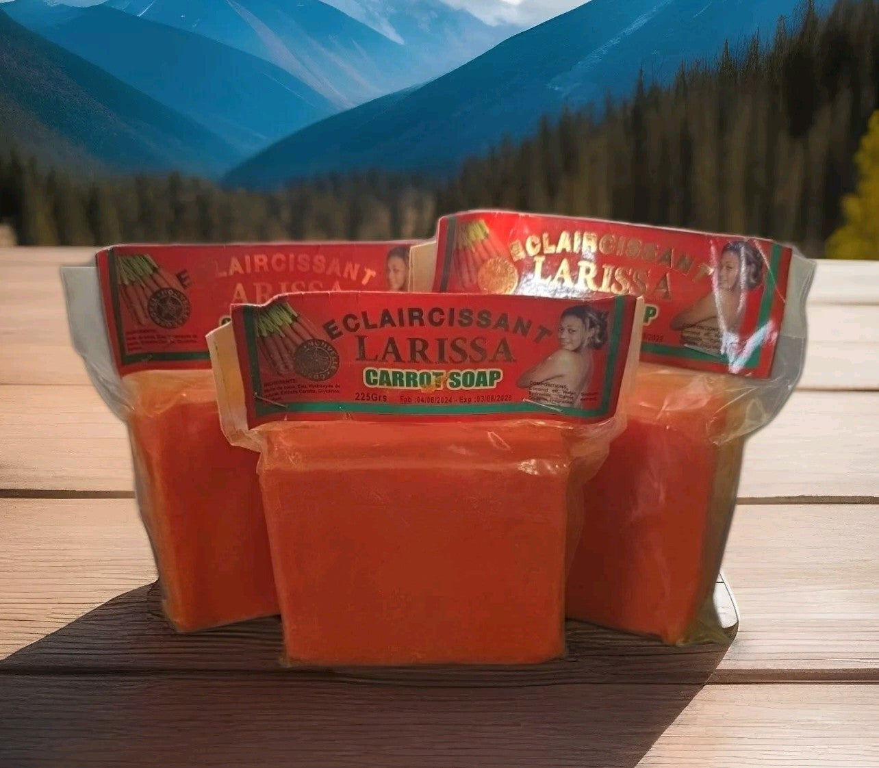 4×225g ORIGINAL LARISSA WHITENING CARROT SOAP