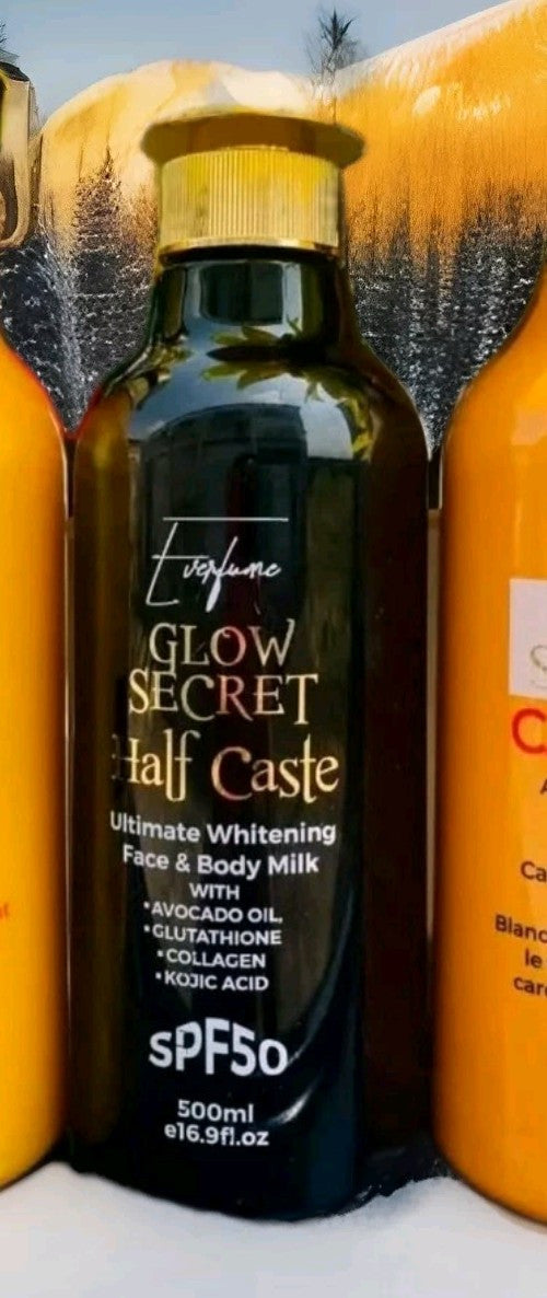 GLOW SECRET HALFCASTE ULTIMATE WHITENING BODY MILK SPF50 BLACK