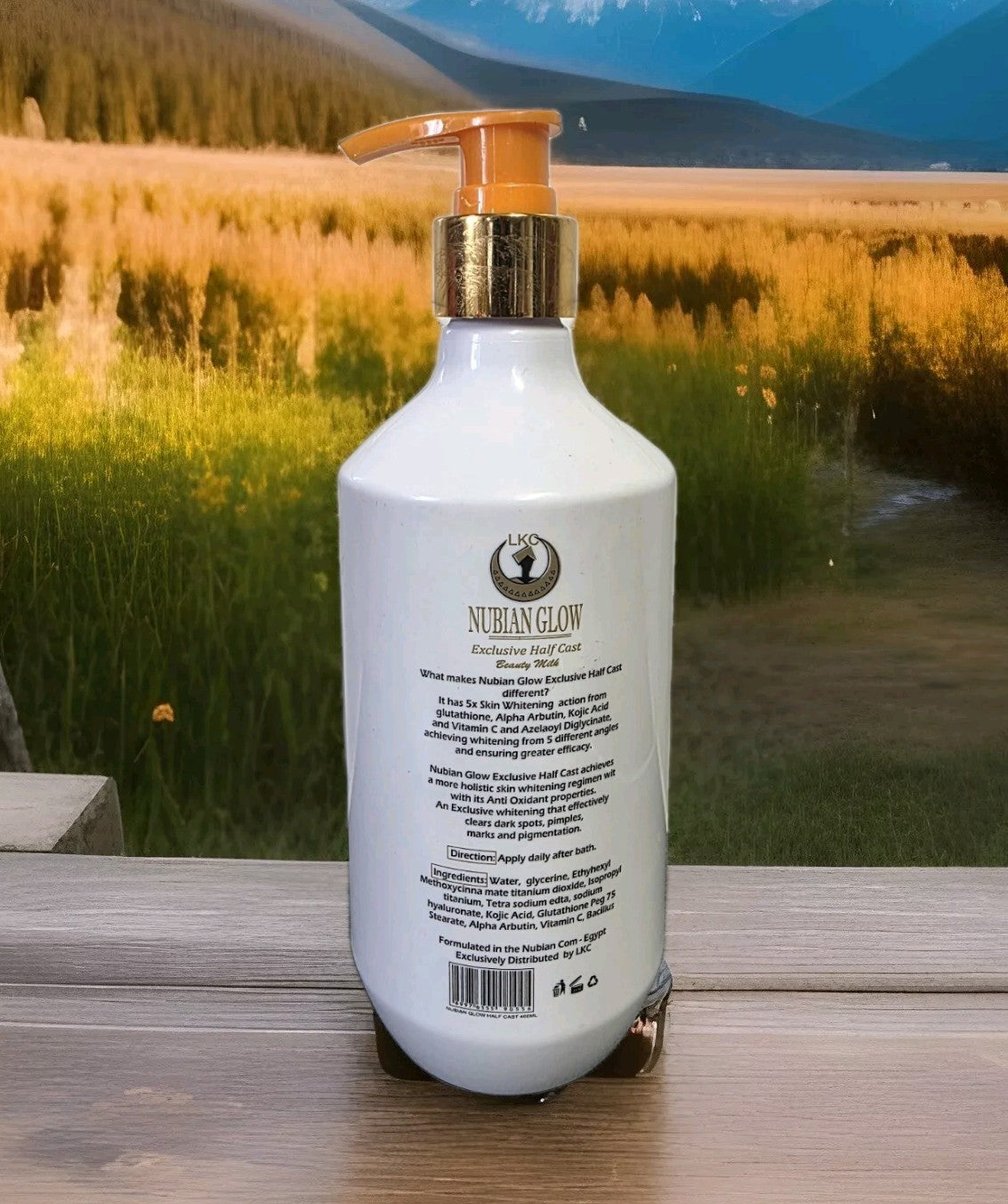 NUBIAN GLOW EXCLUSIVE HALFCASTE WHITENING BODY MILK 400g SPF30
