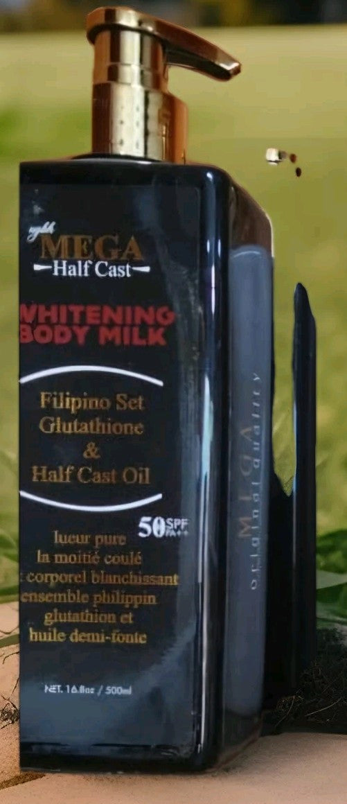MEGA HALFCASTE WHITENING BODY MILK BLACK SPF30