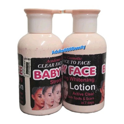 BABYFACE STRONG WHITENING LOTION CLEAR FACE TO FACE✅️