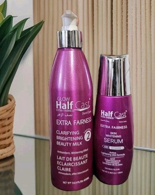 2PC SET HALFCASTE EXTRA FAIRNESS WHITENING LOTION & SERUM (WHITENING COMBO)