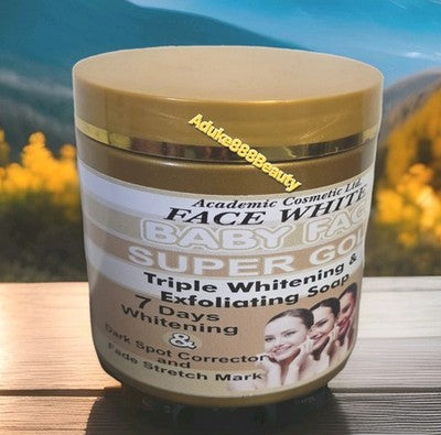 BABYFACE SUPER GOLD TRIPLE WHITENING EXFOLIATING SOAP 500g✅️